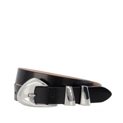 Moore Belt - By Far - Black - Patent Leather