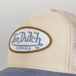 Von Dutch Trucker Boston - Beige/Blå -LINDA FARROW butikk 18e64623ca2544f144550893e2117654