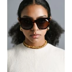 Corlin Eyewear Monza Skilpadde Solbriller -LINDA FARROW butikk 4372f2d12a451df715bb17055332364d