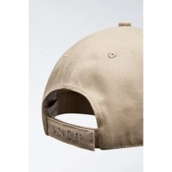 Beige Moncler Logo Baseball Cap Hodeplagg