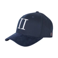 Les Deux Baseball Cap Suede II - Dark Navy/White