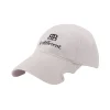Balenciaga Logo Baseball Cap I Ecru / Noir Bomull -LINDA FARROW butikk 9bff75c4b914c565cc6ba3b9e9b7e423