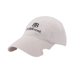 Balenciaga Logo Baseball Cap I Ecru / Noir Bomull