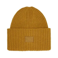 MOSS COPENHAGEN Kara Badge Beanie - Narcissus