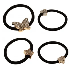 Svart Pascal Hårstrikk 4 Pk -LINDA FARROW butikk aaafe193a1ef620528260782bc225d69