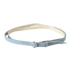 Dolce & Gabbana Blue Skinny Leather Fashion Waist Belt